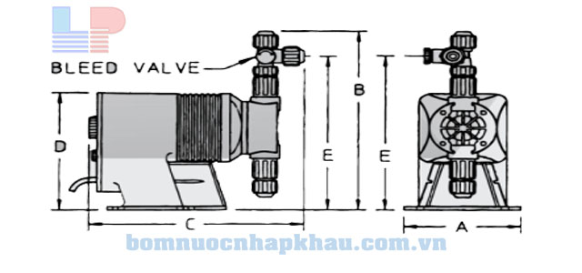 Hình minh họa kích thước Pul LD